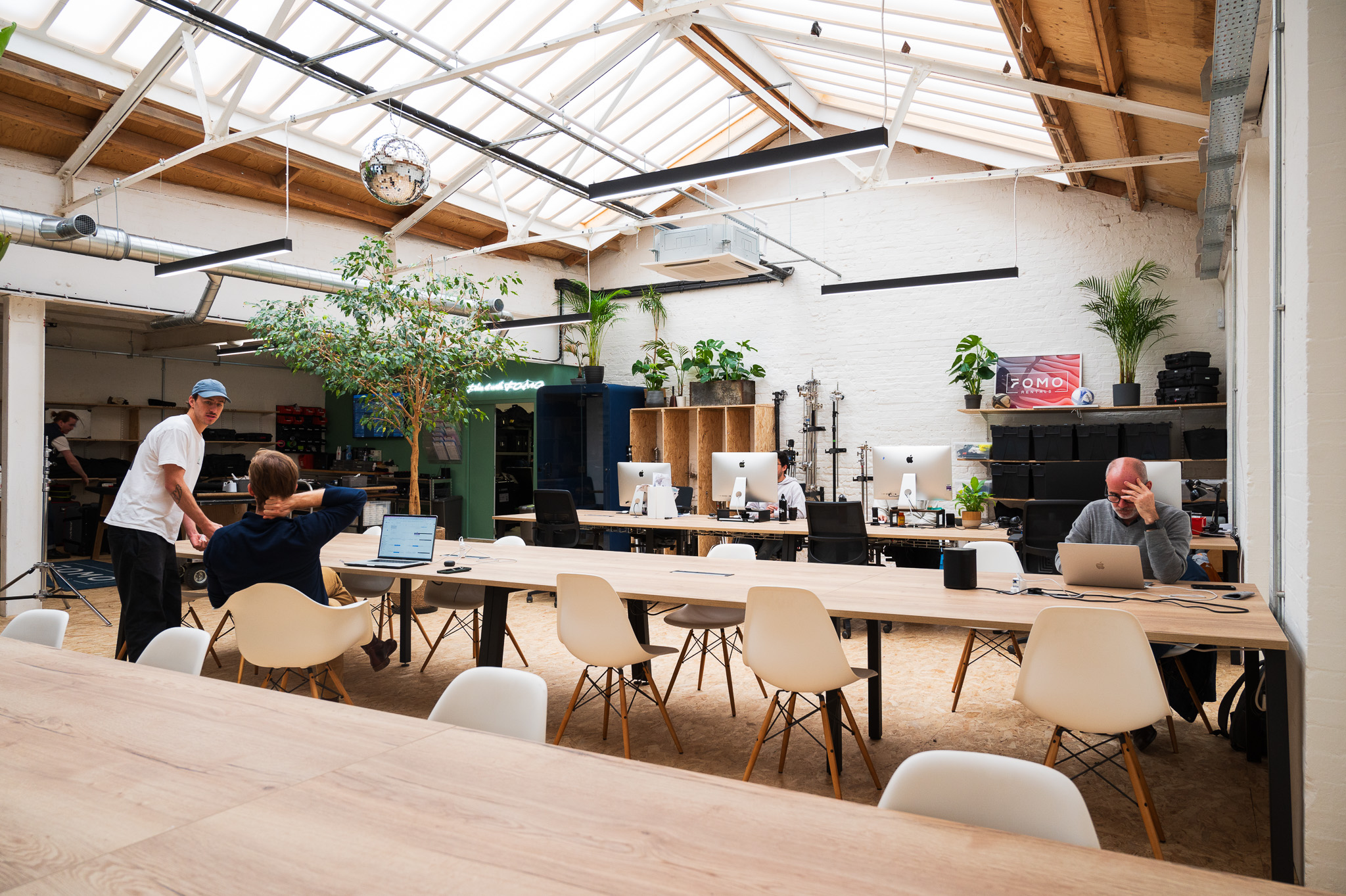 FOMO's small floor plate office space