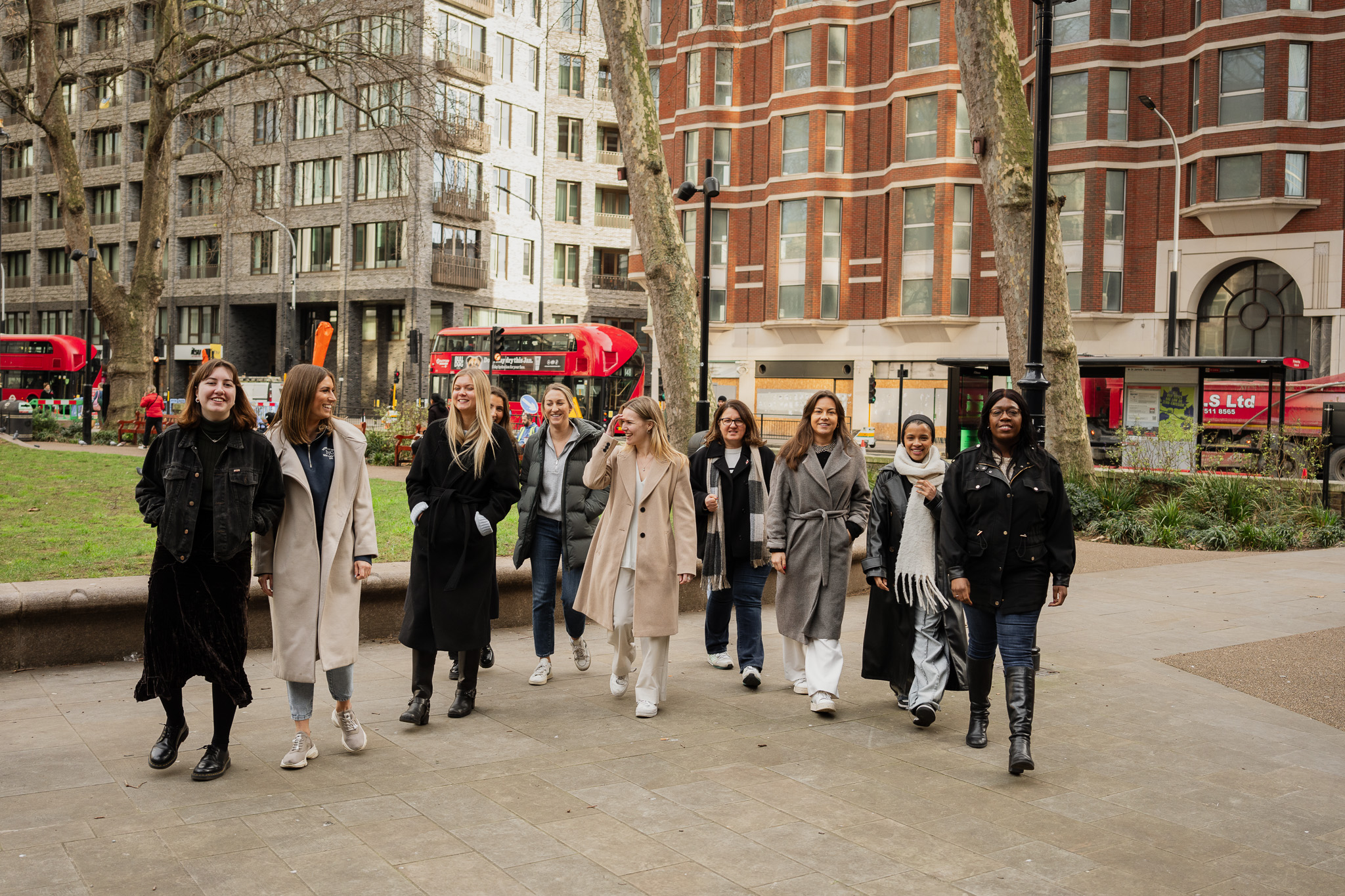 Smiling women at Two outside Two HQ