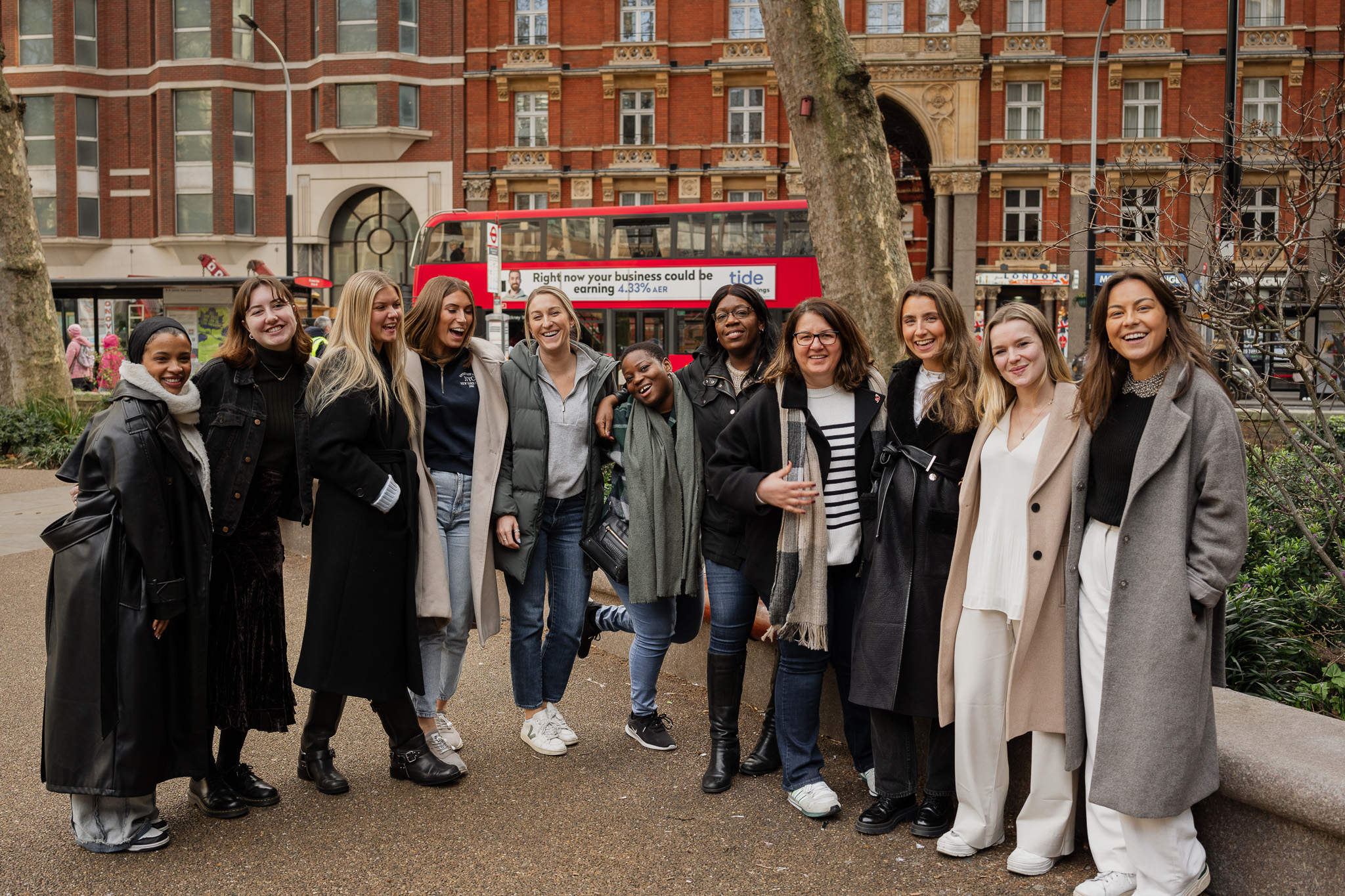 Group photo of women at Two