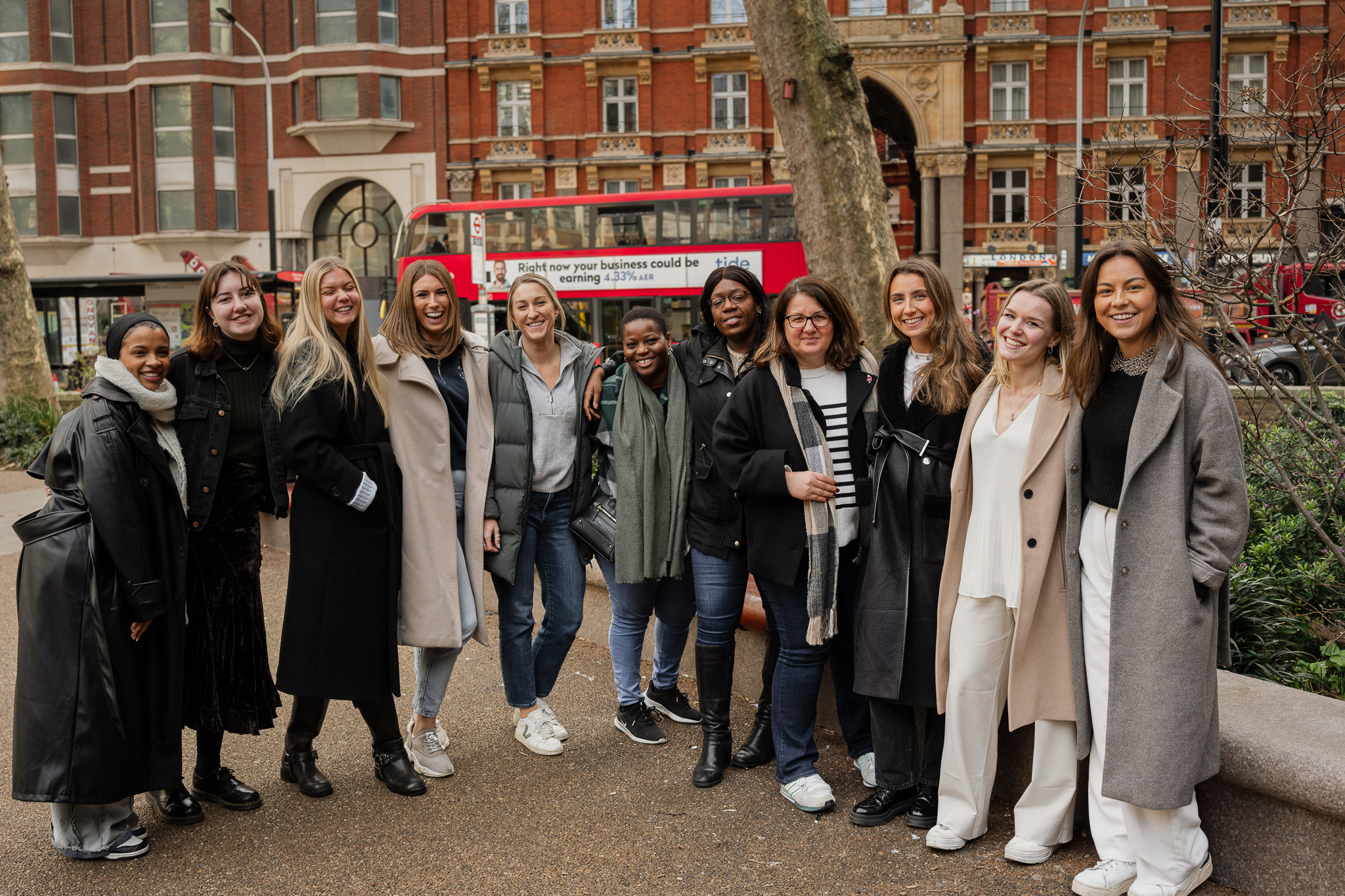 Group photo of women at Two